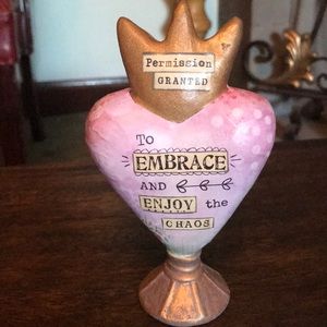 Kelly Rae Roberts Inspirational Heart statue